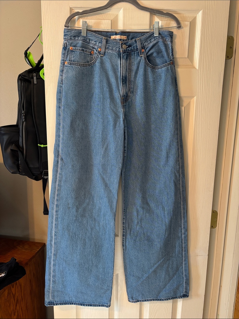 Wide-Leg Levi Women’s Blue Jeans